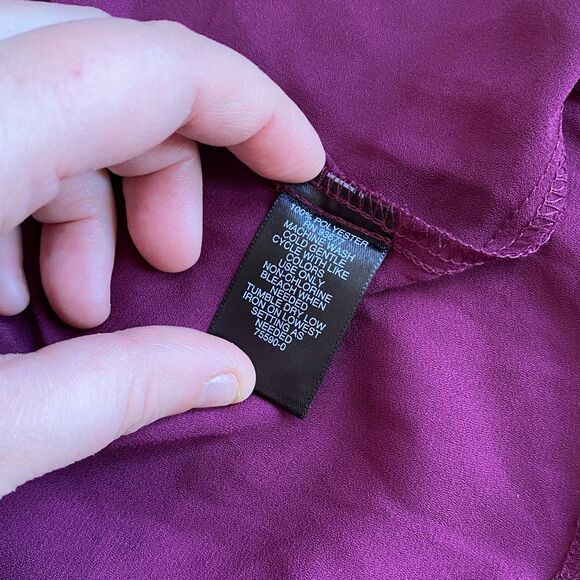 Bold Elements Cut to Curve Women Purple Paragon Cold Shoulder Tunic Plus 3X NEW - Picture 6 of 7